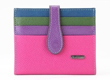 HASSION small card holders with colorful leather can be costom-made
